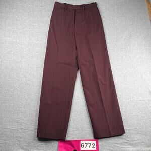 Nine & Co Stretch Dress Pants Womens Size 8 Burgundy Lined Casual